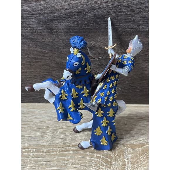 Knight & Horse Action Figures Papo 2005 PVC 4" Medieval Warrior Fantasy - Picture 3 of 13